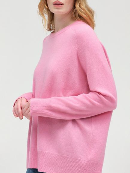 Chinti & Parker Pure Cashmere Slouchy Jumper, Flamingo Pink, Flamingo Pink