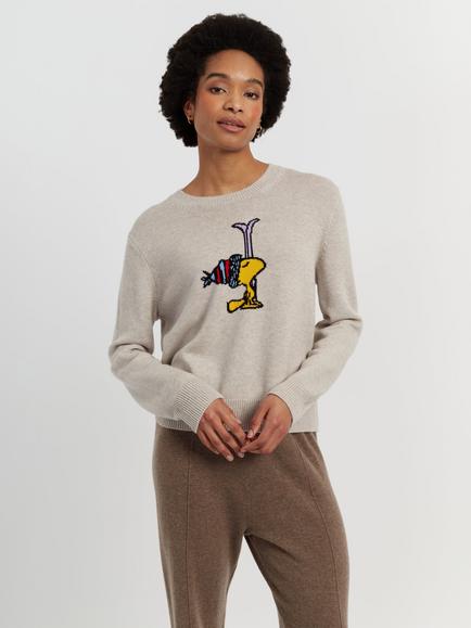 Chinti & Parker Woodstock Wool Rich with Cashmere Ski Jumper, Chinchilla, Chinchilla