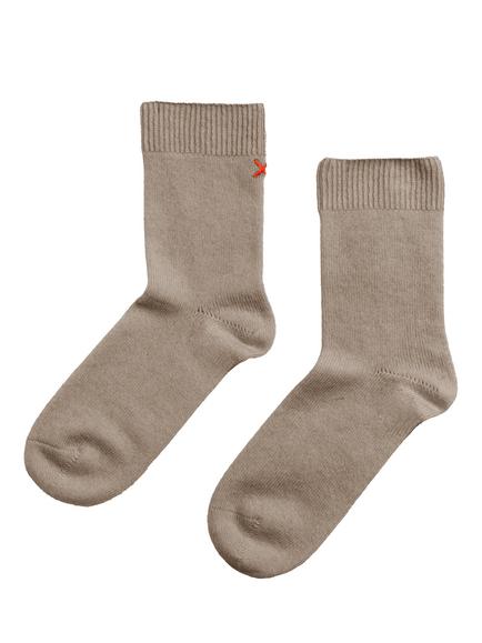 Chinti & Parker Wool Rich with Cashmere Socks, Warm Oatmeal