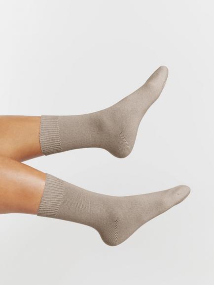 Chinti & Parker Wool Rich with Cashmere Socks - view 2, Warm Oatmeal