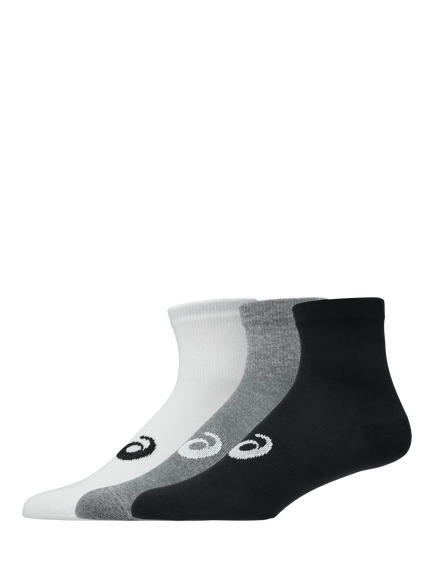 ASICS Quarter Socks, Pack of 3, Multi, Multi