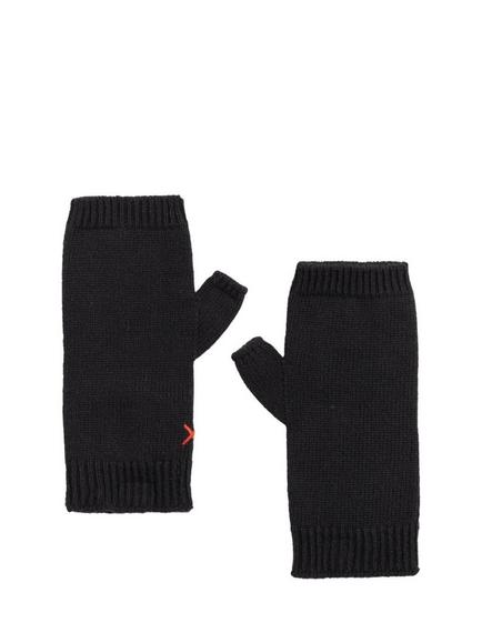 Chinti & Parker Wool Rich with Cashmere Fingerless Gloves, Black