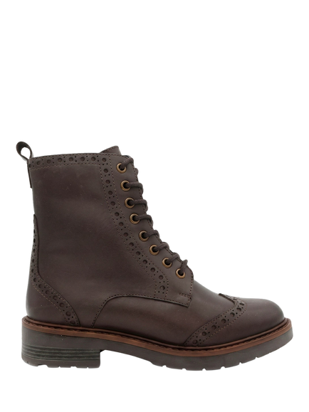 Jones Bootmaker Noho Leather Brogue Boots, Brown, Brown