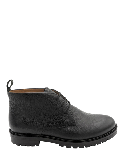 Jones Bootmaker Galvano Leather Chukka Boots, Black, Black