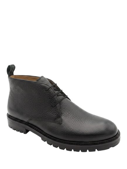 Jones Bootmaker Galvano Leather Chukka Boots, Black - view 2, Black
