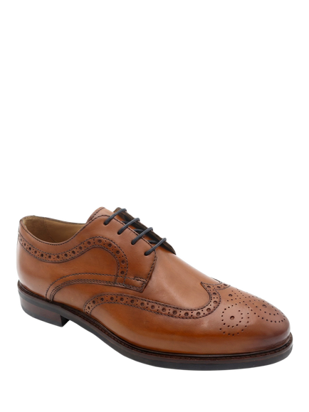 Jones Bootmaker Longwood Wide Fit Derby Shoes, Tan - view 2, Tan