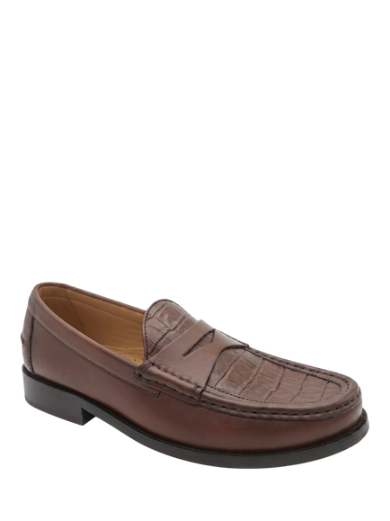Jones Bootmaker Romsey Leather Penny Loafers - view 2, Tan