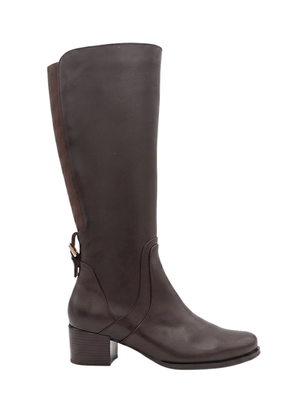 Jones Bootmaker Dancer Leather Calf Boots, Dark Brown, Dark Brown