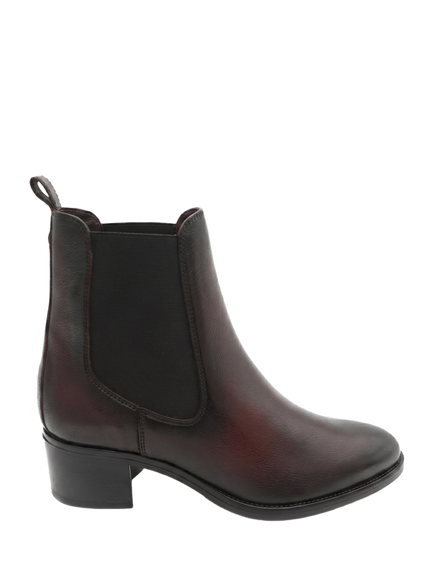 Jones Bootmaker Karlee Leather Slip In Ankle Boots, Burgundy, Burgundy