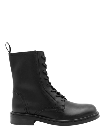 Jones Bootmaker Lissa Leather Lace Up Ankle Boots, Black, Black