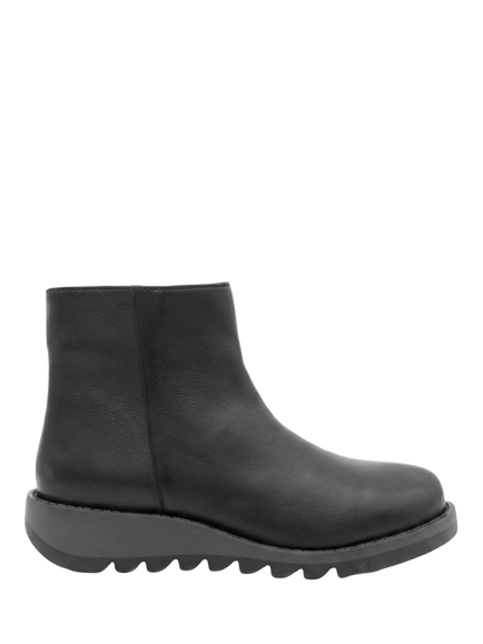 Jones Bootmaker Marianne2 Leather Chunky Ankle Boots, Black, Black