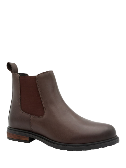 Jones Bootmaker Mayah Leather Chelsea Boots, Chocolate - view 2, Chocolate