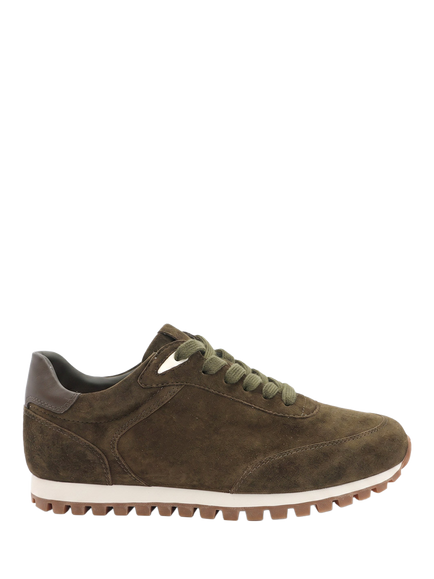 Jones Bootmaker Ashwin Leather Trainers, Khaki