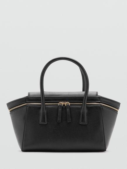 Mango Top Handle Handbag, Black, Black