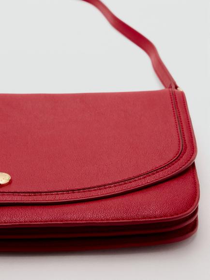 Mango Square Crossbody Bag, Red - view 2, Red