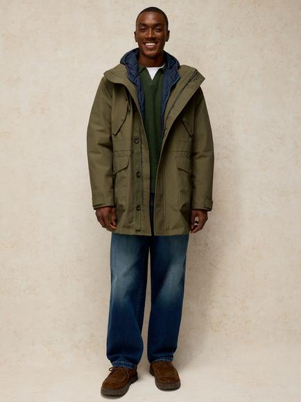 White Stuff Elland Parka Jacket, Khaki Green, Khaki Green