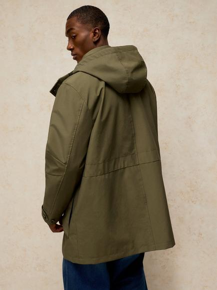 White Stuff Elland Parka Jacket, Khaki Green - view 2, Khaki Green