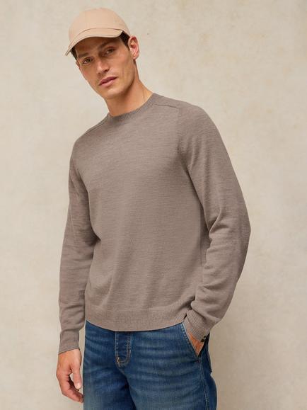 White Stuff Conway Extra Fine Merino Wool Jumper, Light Natural