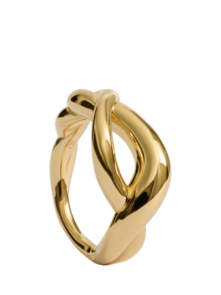 Monica Vinader Ochre Twist Knot Ring, Gold