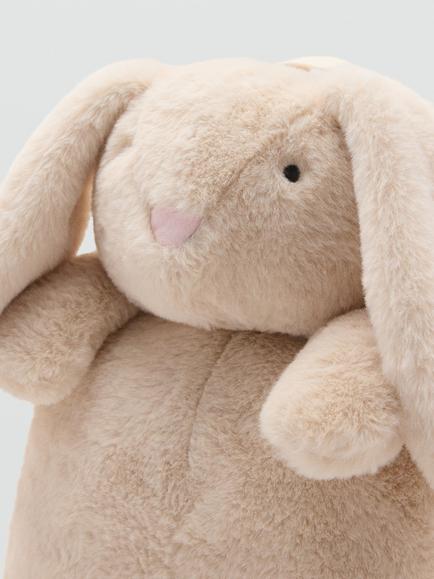 Mango Kids' Mochila Plush Rabbit Backpack, Sand - view 2, Sand