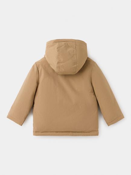 Mango Kids' Heritage Hooded Expedition Parka, Camel - view 2, Camel