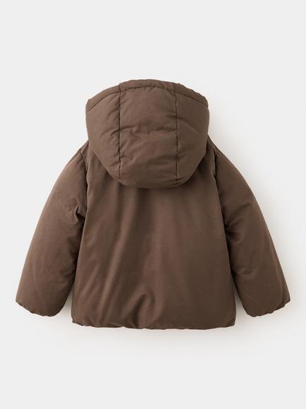 Mango Kids' Urban Summit Hooded Padded Parka, Brown - view 2, Brown