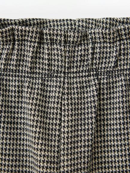 Mango Kids' Gathered Waist Straight Trousers, Brown - view 2, Brown