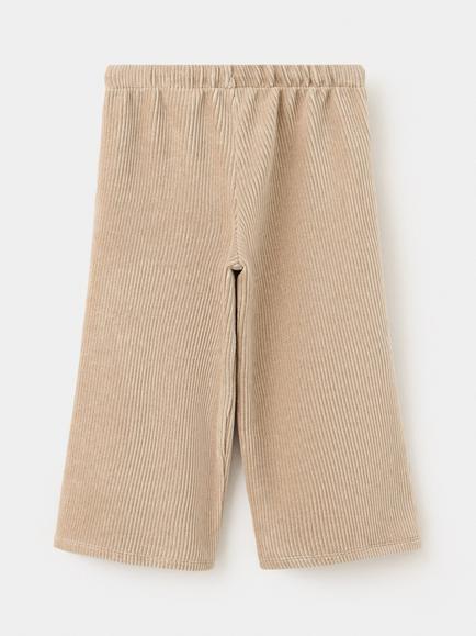Mango Kids' Mid-Rise Wide Leg Culotte Trousers, Brown - view 2, Brown