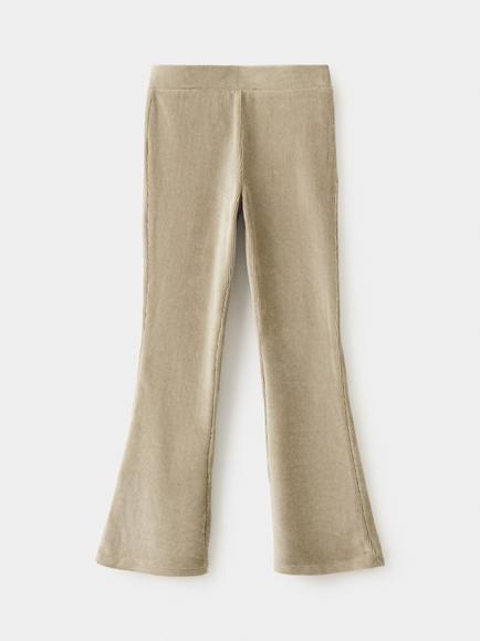 Mango Kids' Flared Leggings - view 2, Taupe