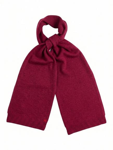 Chinti & Parker Wool Rich with Cashmere Scarf, Cherry