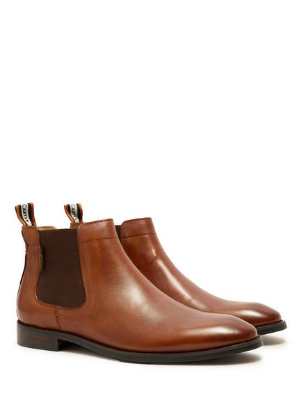Simon Carter Gibson Leather Chelsea Boots - view 2, Tan