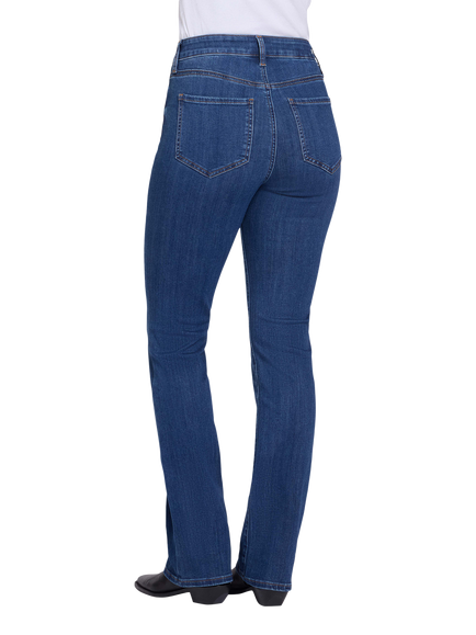 NYDJ Barbara Sure Stretch Denim High Rise Bootcut Jeans - view 2, Elm