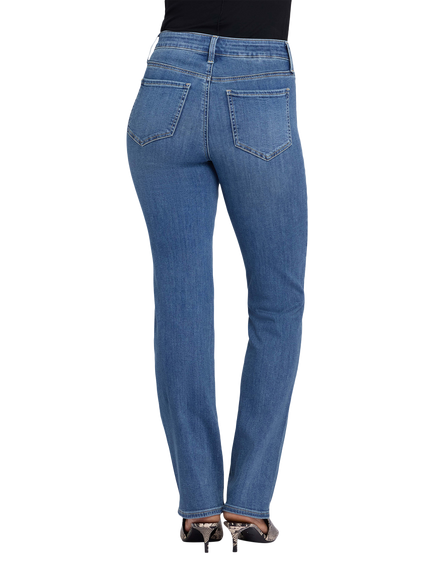 NYDJ TALL Marilyn Sure Stretch Denim Straight Jeans, Redwood - view 2, Redwood