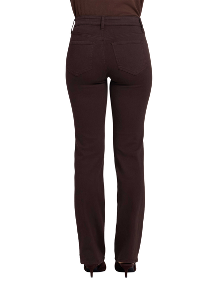 NYDJ Marilyn Straight In Sure Stretch® Denim Jeans, Bitter Chocolate - view 2, Bitter Chocolate