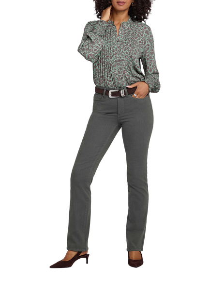 NYDJ Marilyn Straight In Sure Stretch® Denim Jeans, True Olive, True Olive