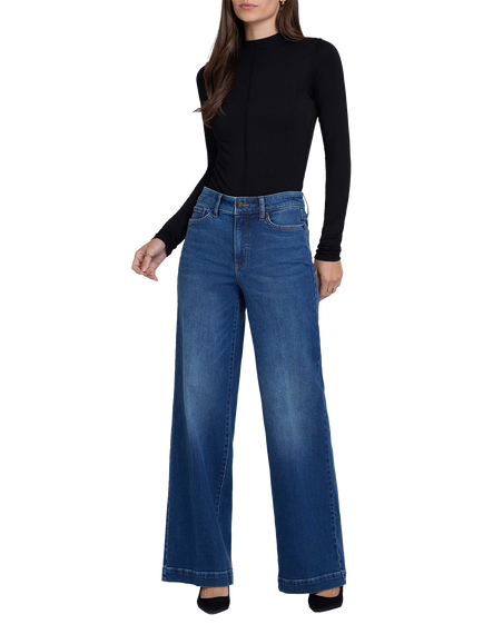 NYDJ Teresa High Rise Wide Leg Jeans, Blaze, Blaze