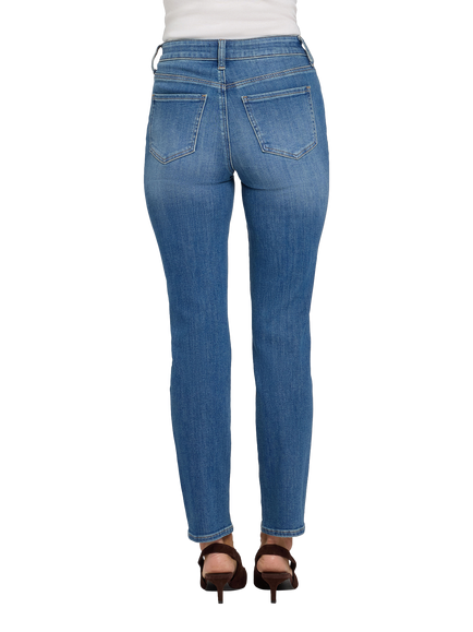 NYDJ Sheri High Rise Slim Straight Jeans - view 2, Agave