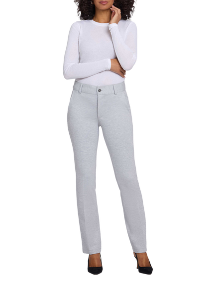 NYDJ Sculpt-Her™ Classic Straight Trousers, Heather Grey