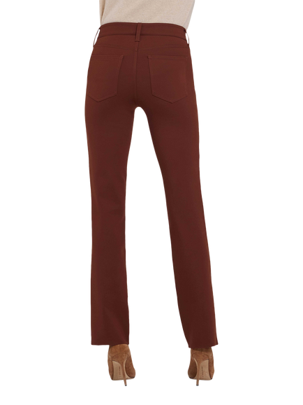 NYDJ Marilyn Sculpt-Her™ Ponte Knit Trousers - view 2, Chocolate Fondant