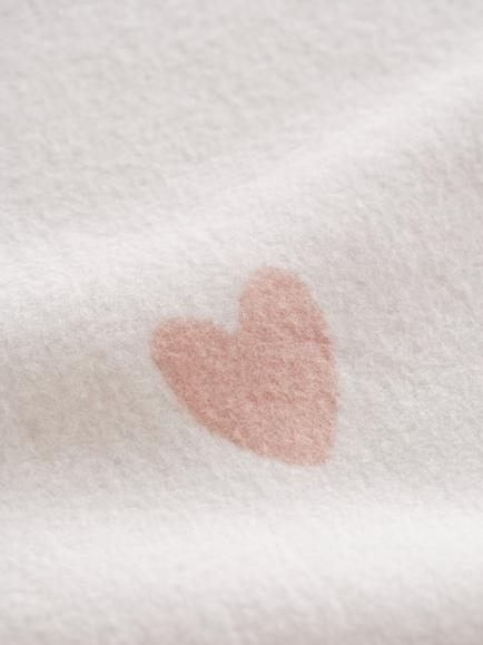 The White Company Baby Brushed Cotton Blanket, Whitepink - view 2, Whitepink