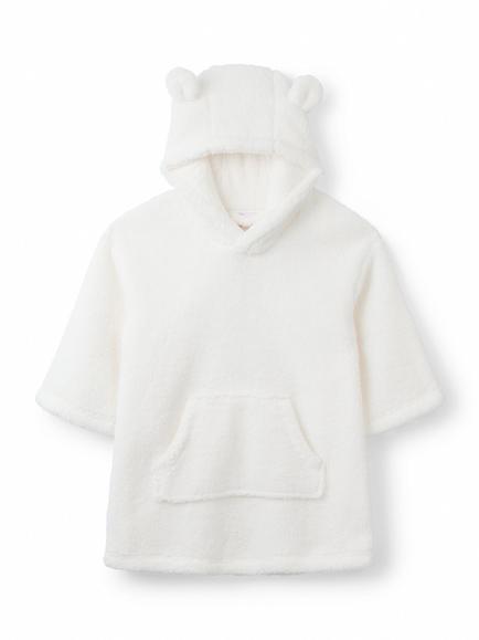 The White Company Kids' Hooded 3D Snuggle Ears Hoodie, Ivory