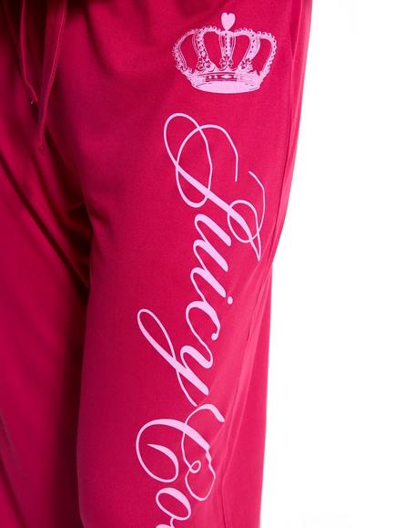 Juicy Crown Frill Pyjama Set, Persian Red - view 2, Persian Red