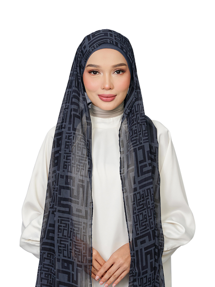 Bokitta Monogram Scarf, Ink