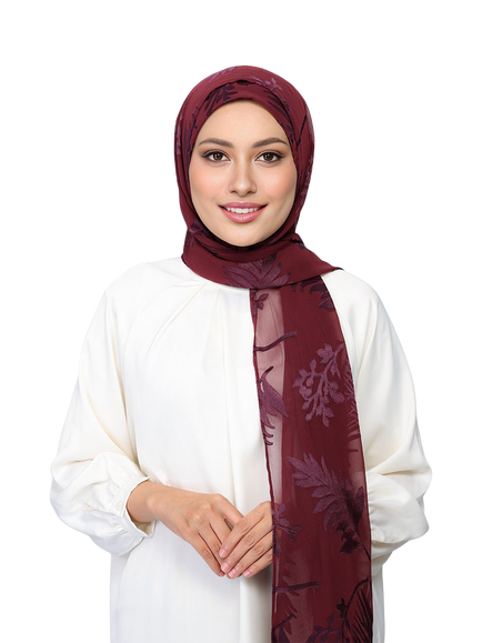 Bokitta Nakheel Scarf, Bordeaux