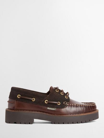 Barbour Darras Boat Shoes, Dk Brown, Dk Brown