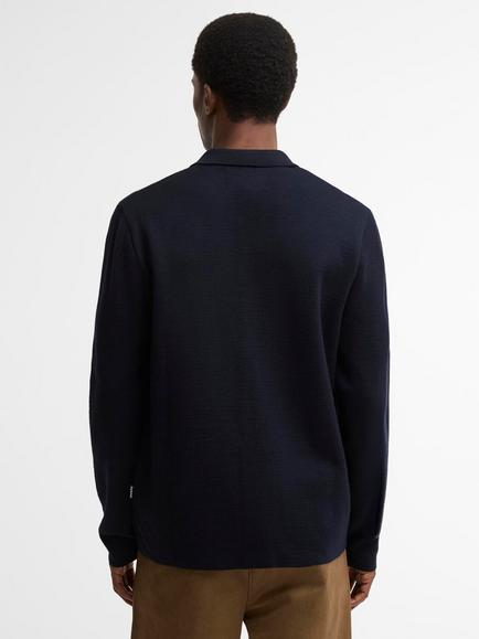 Barbour Florcombe Cardigan, Navy - view 2, Navy