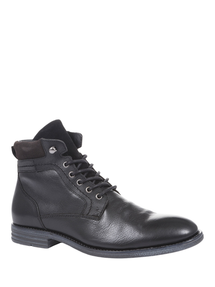 Jones Bootmaker Dockland Leather Ankle Boots, Black - view 2, Black