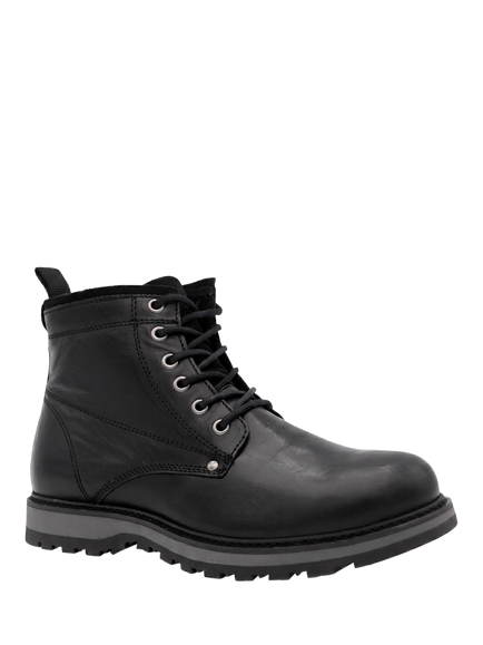 Jones Bootmaker Ealing Leather Boots, Black - view 2, Black