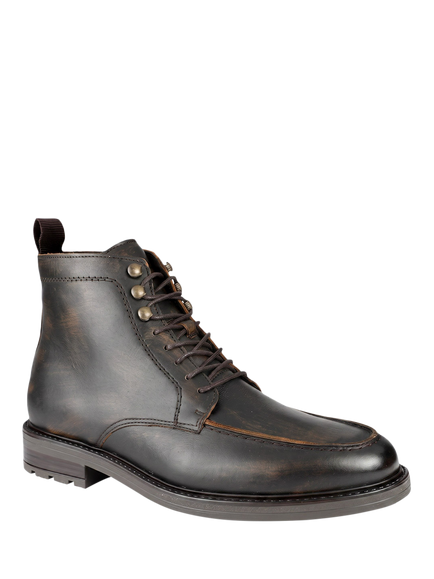 Jones Bootmaker Endric Leather Boots, Brown - view 2, Brown