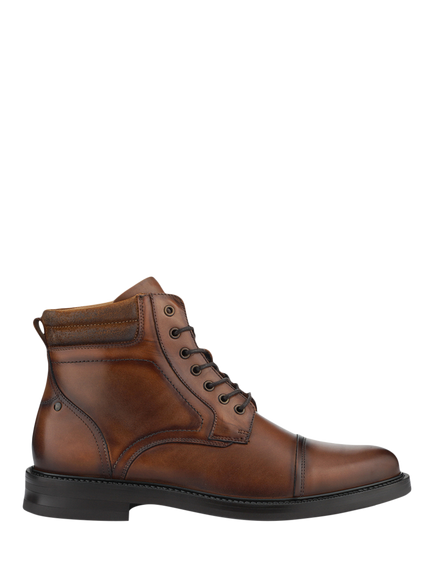 Jones Bootmaker Eugene Leather Lace Up Boots, Tan, Tan
